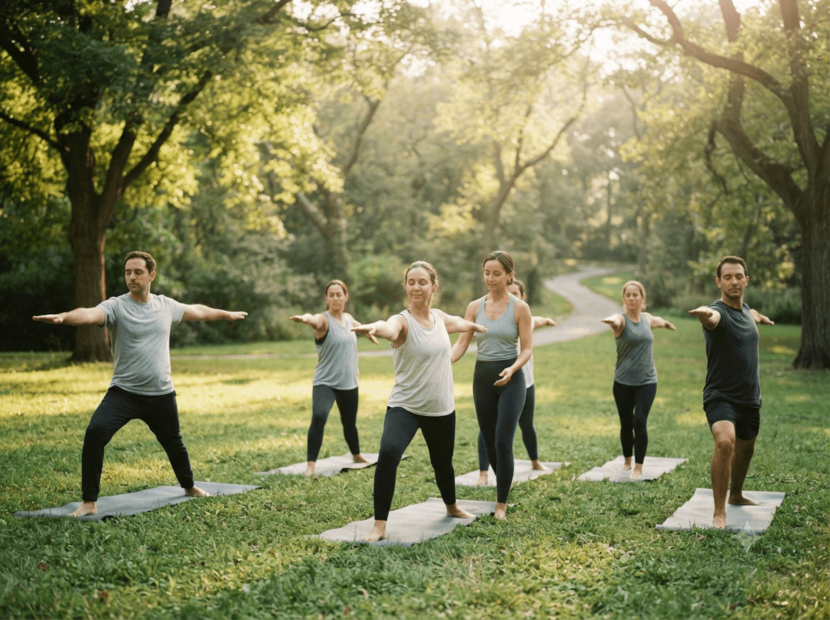 Morning yoga